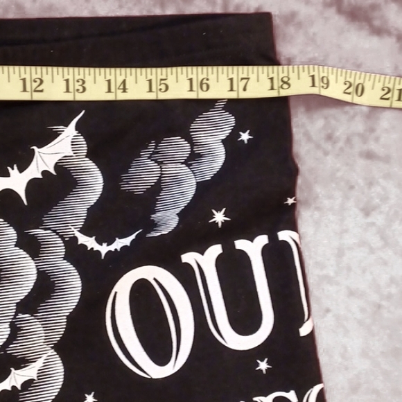 DOLLSKILL TRICKZ N TREATZ CALLING ALL SPIRITS OUIJA LEGGINGS XXL BLACK/WHITE - Picture 11 of 13
